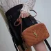 12YSL Saint Laurent Lou suede camera bag brown size:23×16×6cm #A53741
