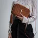 13YSL Saint Laurent Lou suede camera bag brown size:23×16×6cm #A53741