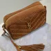 4YSL Saint Laurent Lou suede camera bag brown size:23×16×6cm #A53741