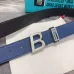4BALLY AAA+ belts Luxury Leather Belts Smooth Buckle Designer Belt width:3.4cm #A54012