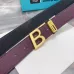 11BALLY AAA+ belts Luxury Leather Belts Smooth Buckle Designer Belt width:3.4cm #A54012