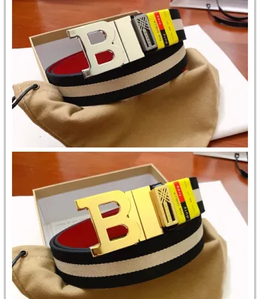 BALLY AAA+ belts Luxury Leather Belts Smooth Buckle Designer Belt width:3.4cm #A54013