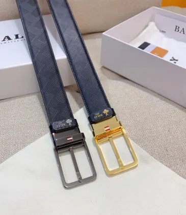 BALLY AAA+ belts Luxury Leather Belts Smooth Buckle Designer Belt width:3.4cm #A54015