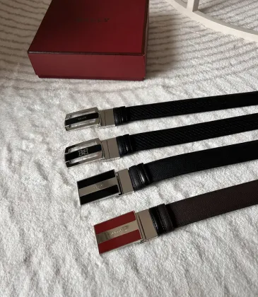 BALLY AAA+ belts Luxury Leather Belts Smooth Buckle Designer Belt width:3.5cm #A54017