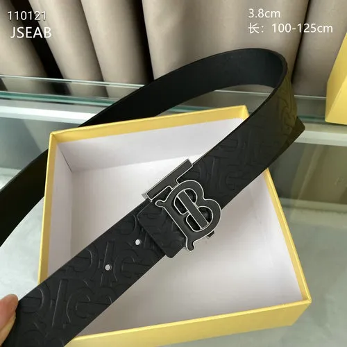 Burberry Monogram Leather Belt