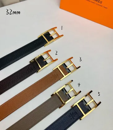 HERMES AAA+ Belts Luxury Design Fashion Original leather  Genuine packaging width:3.2cm #A53975
