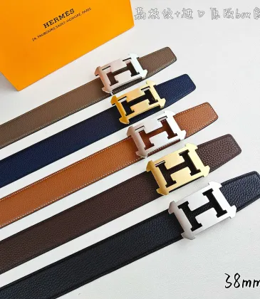 HERMES AAA+ Belts Luxury Design Fashion Original leather  Genuine packaging width:3.8cm #A53976