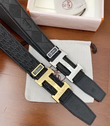 HERMES AAA+ Belts Luxury Design Fashion Original leather  Genuine packaging width:3.8cm #A53982