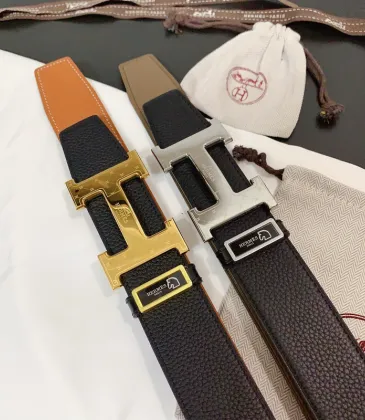 HERMES AAA+ Belts Luxury Design Fashion Original leather  Genuine packaging width:3.8cm #A53987