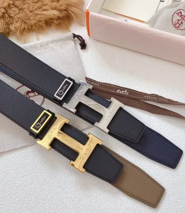 HERMES AAA+ Belts Luxury Design Fashion Original leather  Genuine packaging width:3.8cm #A53991