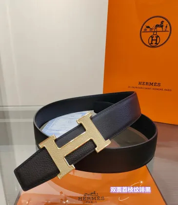 HERMES AAA+ Belts Luxury Design Fashion Original leather  Genuine packaging width:3.8cm #A53993