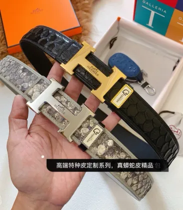 HERMES AAA+ Belts Luxury Design Fashion Original leather  Genuine packaging width:3.8cm #A53994
