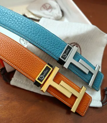 HERMES AAA+ Belts Luxury Design Fashion Original leather  Genuine packaging width:3.8cm #A53995