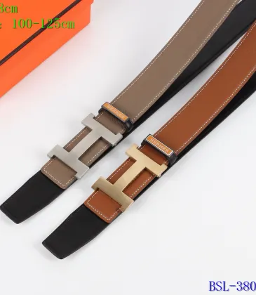 HERMES AAA+ Leather Belts W3.8cm #9129496