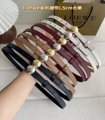 Loewe Leather Belts Luxury Design Fashion Original leather Genuine packaging width:1.5cm #A53999