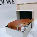 20Loewe Leather Belts Luxury Design Fashion Original leather Genuine packaging width:2.0cm #A53996