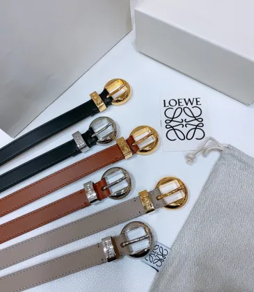 Loewe Leather Belts Luxury Design Fashion Original leather Genuine packaging width:2.0cm #A53996