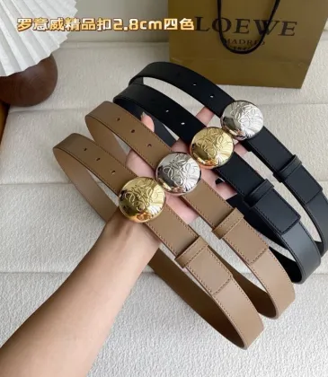 Loewe Leather Belts Luxury Design Fashion Original leather Genuine packaging width:3.2cm #A54001