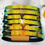 2020 Louis Vuitton AAA+ Leather Belts monogram prism LVshape W4cm #9873561