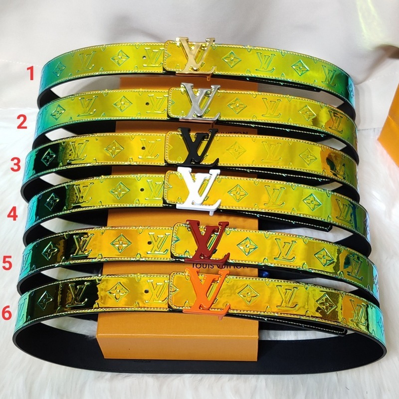 Buy Cheap 2020 Louis Vuitton AAA+ Leather Belts monogram prism