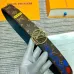 Men's Louis Vuitton AAA+ reversible Leather Belts W4cm #9129985