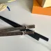 Women's Louis Vuitton AAA+ Leather Belts 2cm #A33432