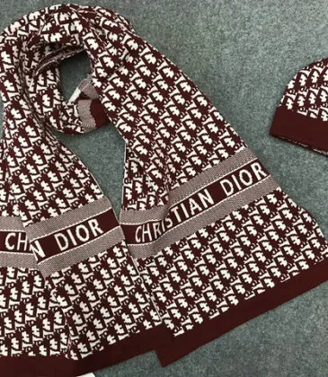 Dior Wool knitted Scarf and cap #999909598