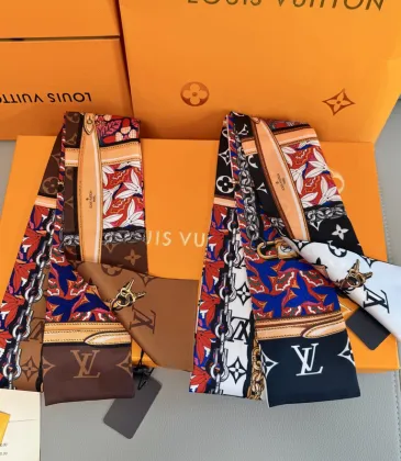 Louis Vuitton Scarf Small scarf decorate the bag scarf strap #A48592