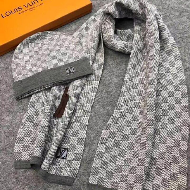 Buy Cheap Louis Vuitton Wool knitted Scarf and cap 185*35cm #9108732 from