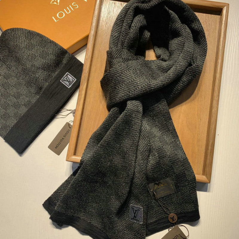 louis vuitton scarf and hat