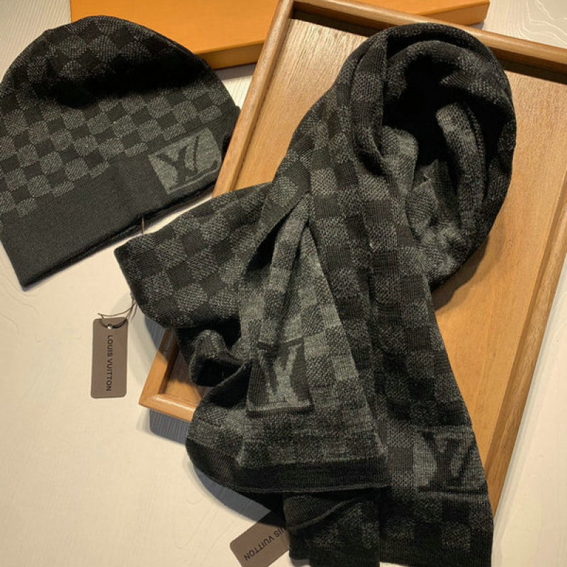 Buy Cheap Louis Vuitton Wool knitted Scarf and cap #99911705 from