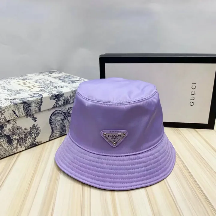 Prada Purple Nylon Bucket Hat