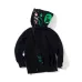 Bape Pink green tooth print double hoodie #99117334