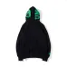 Bape Pink green tooth print double hoodie #99117334