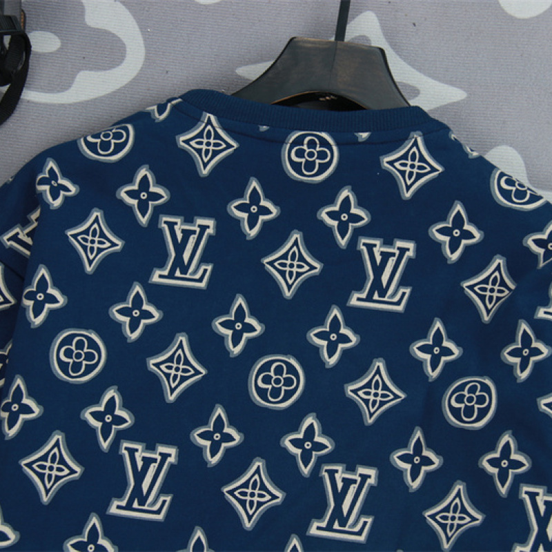 Louis Vuitton 2020 Monogram Jacquard Sweatshirt - Blue Sweatshirts