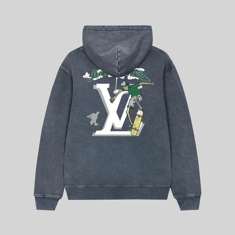 Louis Vuitton Monogram Mens Sweatshirts, Black, XL