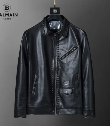 Balmain Leather Jackets for Men #A42435