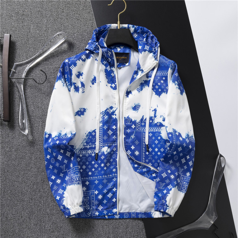 vuitton jacket blue and
