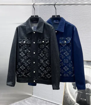 Louis Vuitton Jackets for Men Black/Blue #A53767