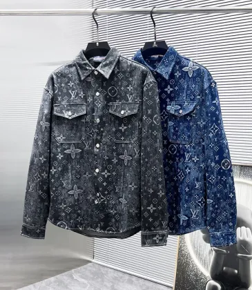 Louis Vuitton Jackets for Men Blue/Black #A53769