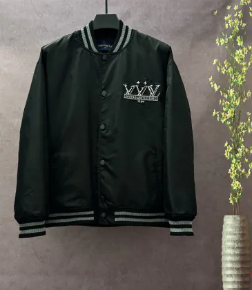 Louis Vuitton Jackets for Men High quality embroidery catwalk edition #A53772