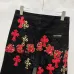 3Chrome Hearts Red, White, Black, &amp; Leopard Cross Patch Carpenter Pants #A53418