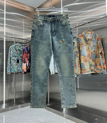 Louis Vuitton Jeans  Men's Luxury Brand Jeans Fashion Blue/Black #A54127