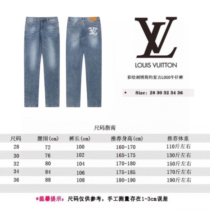 Louis Vuitton men's and women's size chart