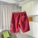 7Chrome Hearts Pants for Chrome Hearts Short pants for men Black/Red/Blue #A53834