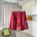 1Chrome Hearts Pants for Chrome Hearts Short pants for men Black/Red/Blue #A53834