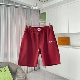 Gucci Pants for Gucci short Pants for men high quality Black/White/Red #A53335