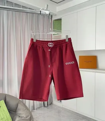 Gucci Pants for Gucci short Pants for men high quality Black/White/Red #A53335