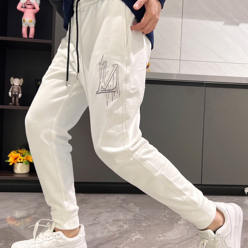 Louis Vuitton Prince of Wales Jogging Pants Deep Grey. Size XL