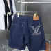6Louis Vuitton Lettering embroidered denim shorts #A52982